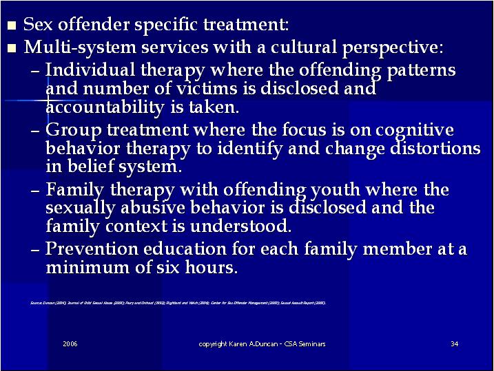Sex offender Juvenile Sex Offenders CEUs